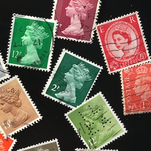 Great Britain - 15 stamps cancelled