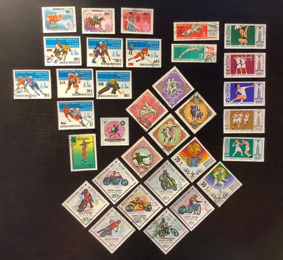 モンゴルスポーツ切手コレクション - Etsy 日本