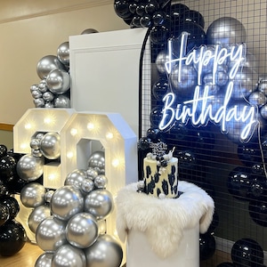 Alles Gute zum Geburtstag Leuchtreklame | LED Leuchtreklame | Leuchtreklame Leuchtreklame | Geburtstag Leuchtreklame | Wanddekoration | Baby-Dusche-Wand-Dekor | Zeichen