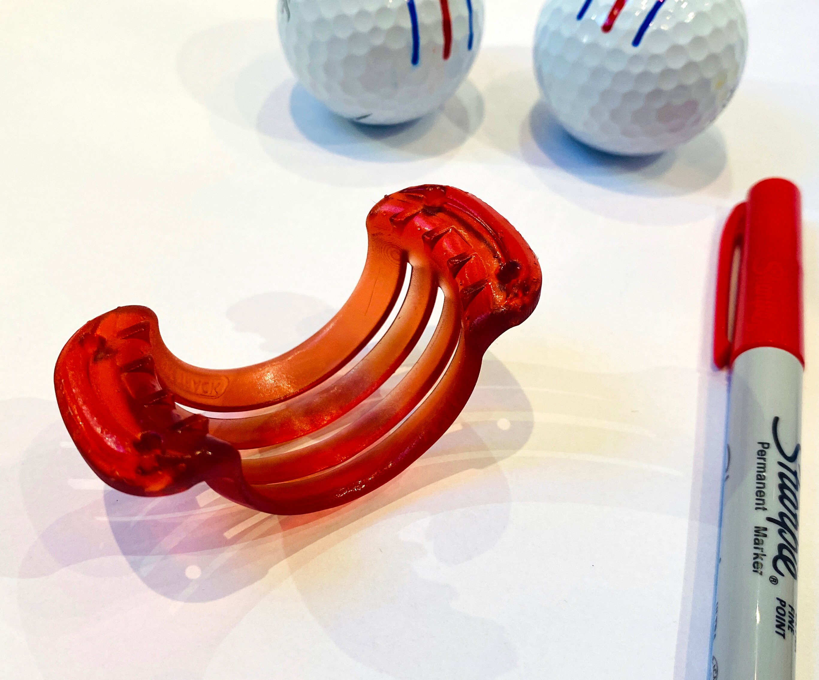 Callaway Triple Track Golf Ball Line Marker Stencil Chrome Soft ERC W