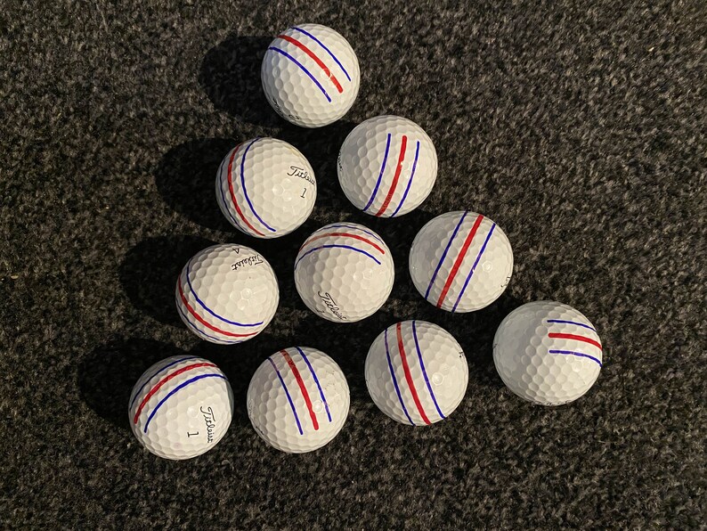 Callaway Triple Track Golf Ball Line Marker Stencil Chrome Soft ERC W/Sharpies 100% Perfect Match With Triple Track Alignment See Pictures image 3