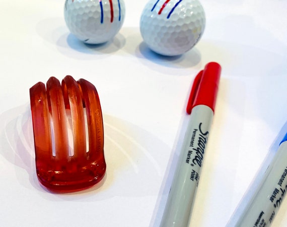 3pcs Golf Ball Fodera Line Marking Disegno Stencil Marker Strumento Rose Gold 