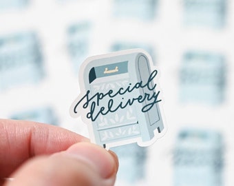 Special Delivery Stickers: 24 Mini Packaging Seals, Happy Mail