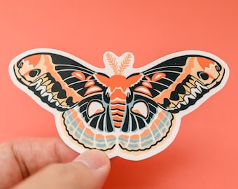 Winged Wonder Moth Sticker