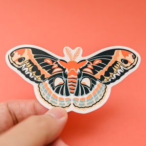 Winged Wonder Moth Sticker