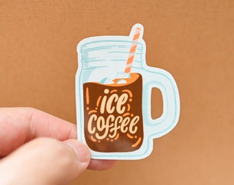 Ice coffee lover Sticker