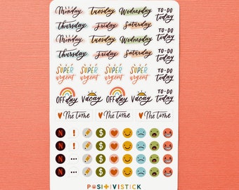 Everyday activity sticker sheet / Bullet Journal