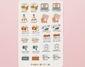 Small Business Planner activity Stickers