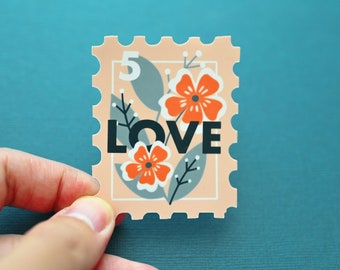 Love stamp Sticker