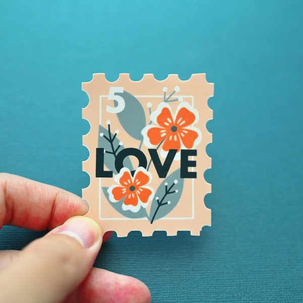 Love stamp Sticker