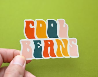 Bean Sticker Cool Beans Sticker - Etsy