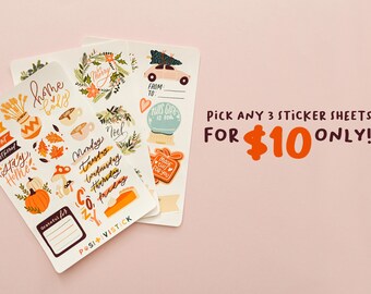 Pick 3 sticker sheets