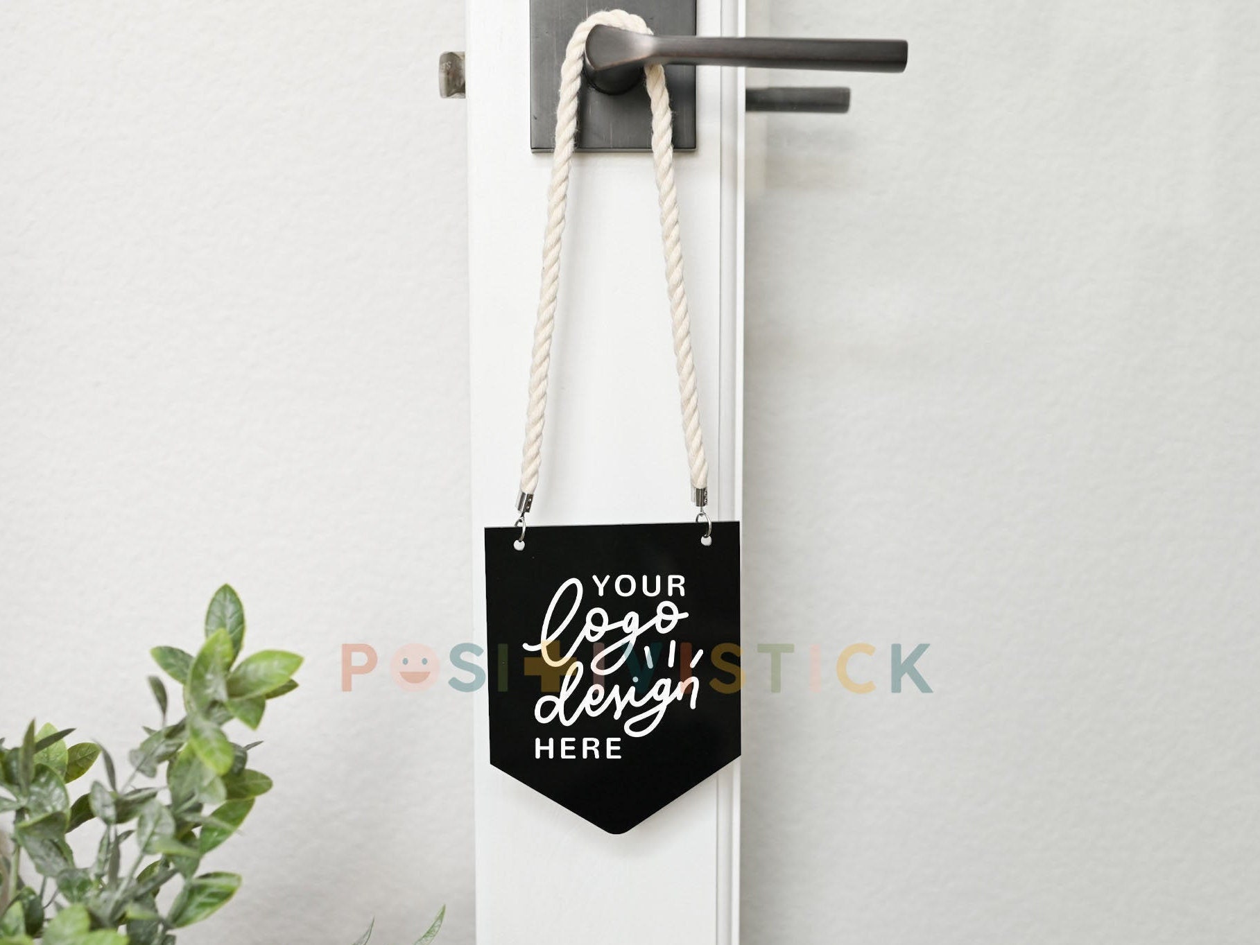 CUSTOM LOGO Hanging Door Sign Acrylic Banner / Acrylic Door Etsy