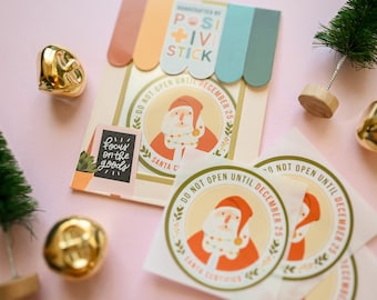 15 DO NOT Open until Christmas Sticker Seals