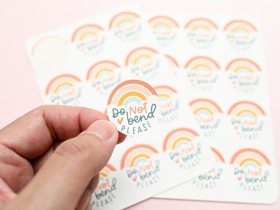 24 Mini Diecut Sticker Sheets : DO NOT Bend 2 Sticker Sheets