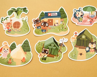 Animal Crossing New Horizon inspired stickers