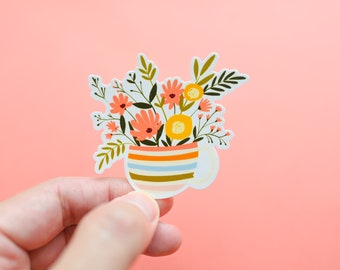 Flower Garden Stickers / Bouquet of Flowers Stickers / Flowers for You /  Must Have Flowers 12 Stickers Total 