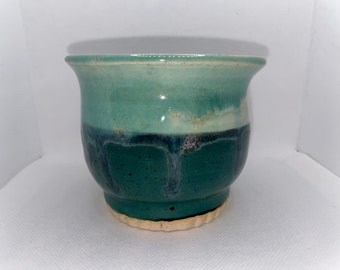 handmade | ceramic | turquoise & teal | pottery | planter