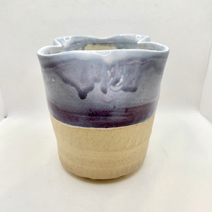 handmade | ceramic | purple & white | pottery | vase | Mother&#39;s Day gift