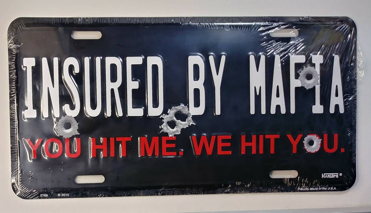 Insured By Mafia You Vanity Tag Plate Etsy<script async src=