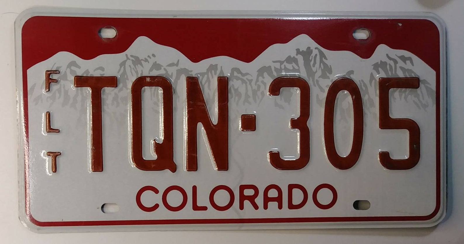 Colorado original car number plate. Etsy