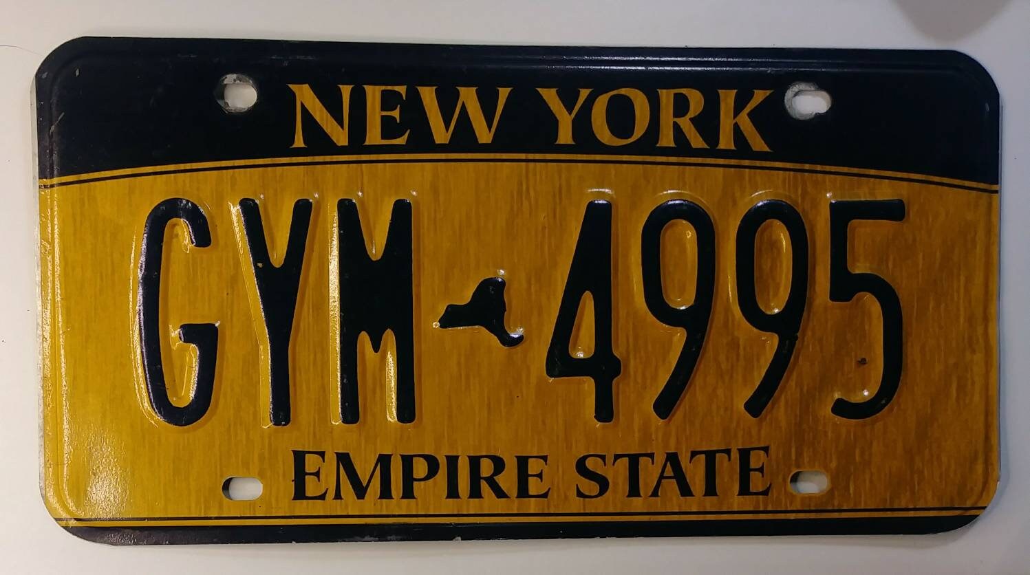 New York original car number plate. Etsy