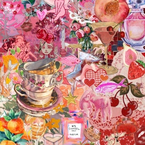 Mystery Sticker pack - Pinterest Aesthetic stickers,Coquette sticker pack, Waterproof stickers,Retro/Vintage Themed stickers,kindle stickers