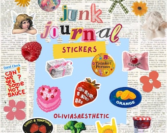 Mystery Sticker Grab Bag: Retro Scrapbook Stickers, Planner Decals