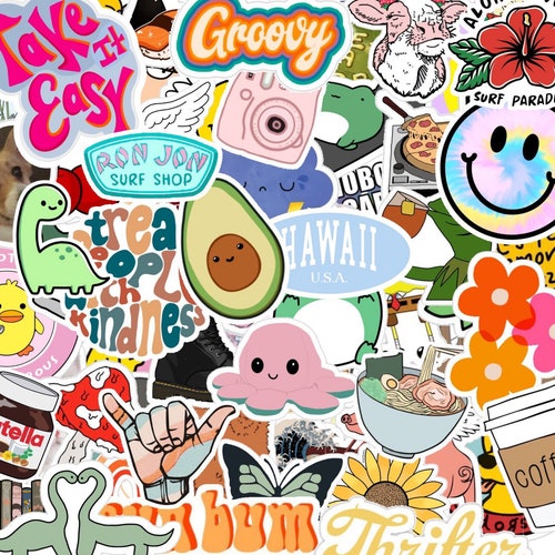 RANDOM STICKER PACK Cheap Stickers Aesthetic Stickers Laptop Etsy