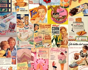 Vintage Sticker Pack- Mystery Retro Themed Sticker Pack, Scrapbook Stickers, Junk Journaling Stickers and Supplies, Waterproof Stickers