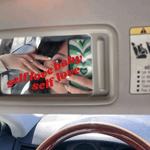 Car Mirror Decal Bumper Sticker Vinyl Decal Waterproof Etsy