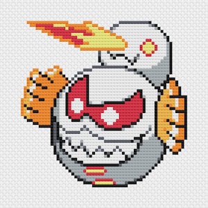 Galarian Darmanitan (Zen Mode) Cross Stitch Pattern: Retro Game Sprite (PDF Download)