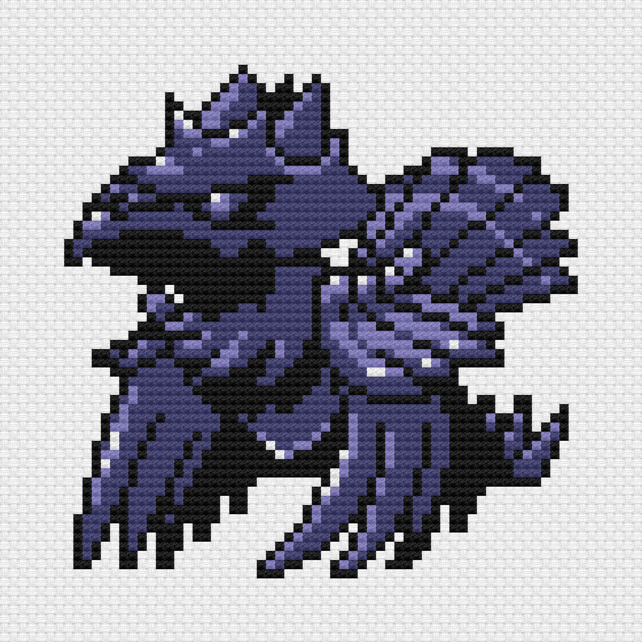 Pokemon Corviknight Cross Stitch Pattern PDF Instant Download - Etsy