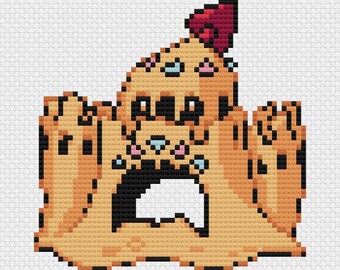 Palossand Cross Stitch Pattern: Retro Game Sprite (PDF Download)