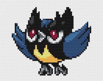Rookidee Cross Stitch Pattern: Retro Game Sprite (PDF Download)