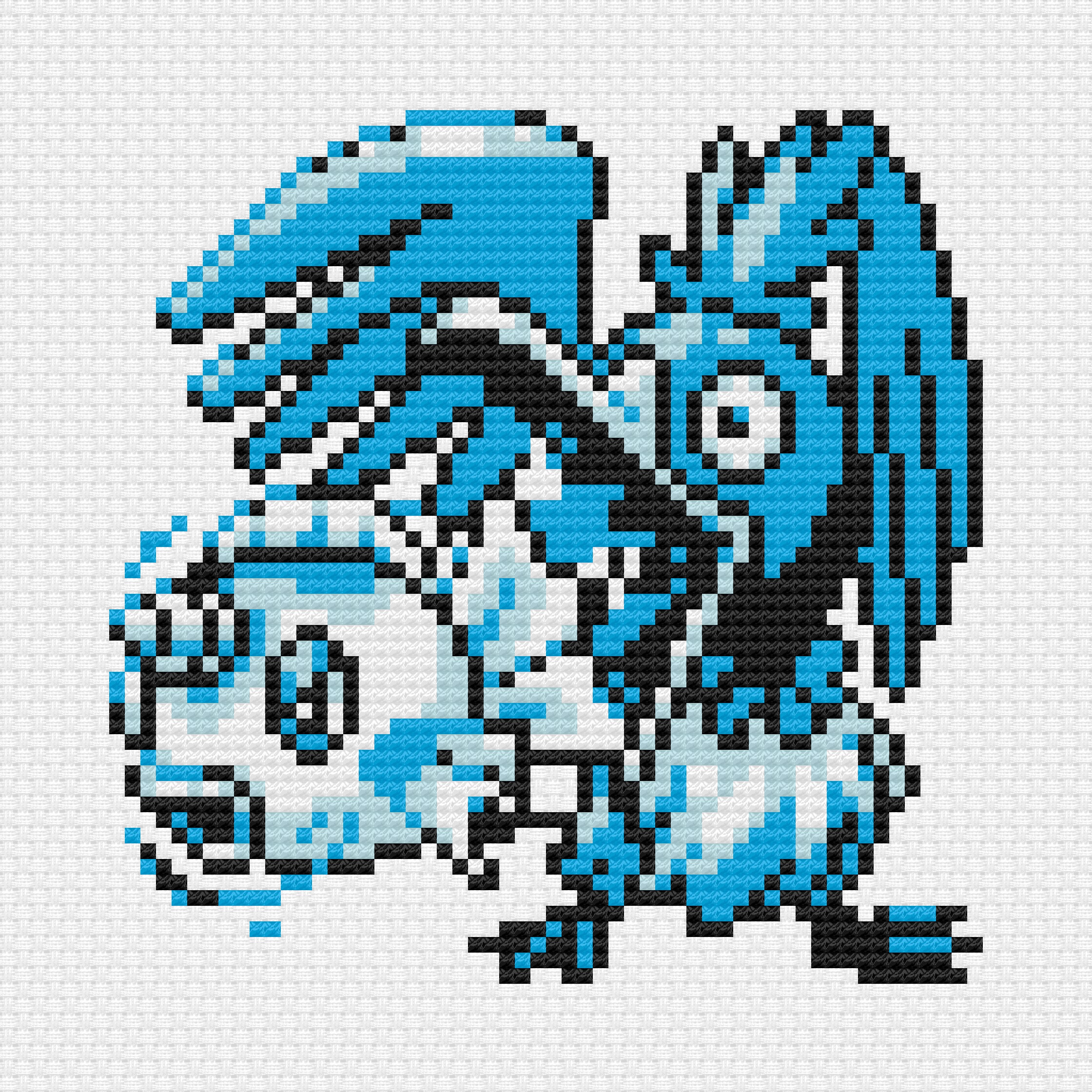 Pokemon Cramorant Crossstitch Pattern Pdf Instant Download Etsy
