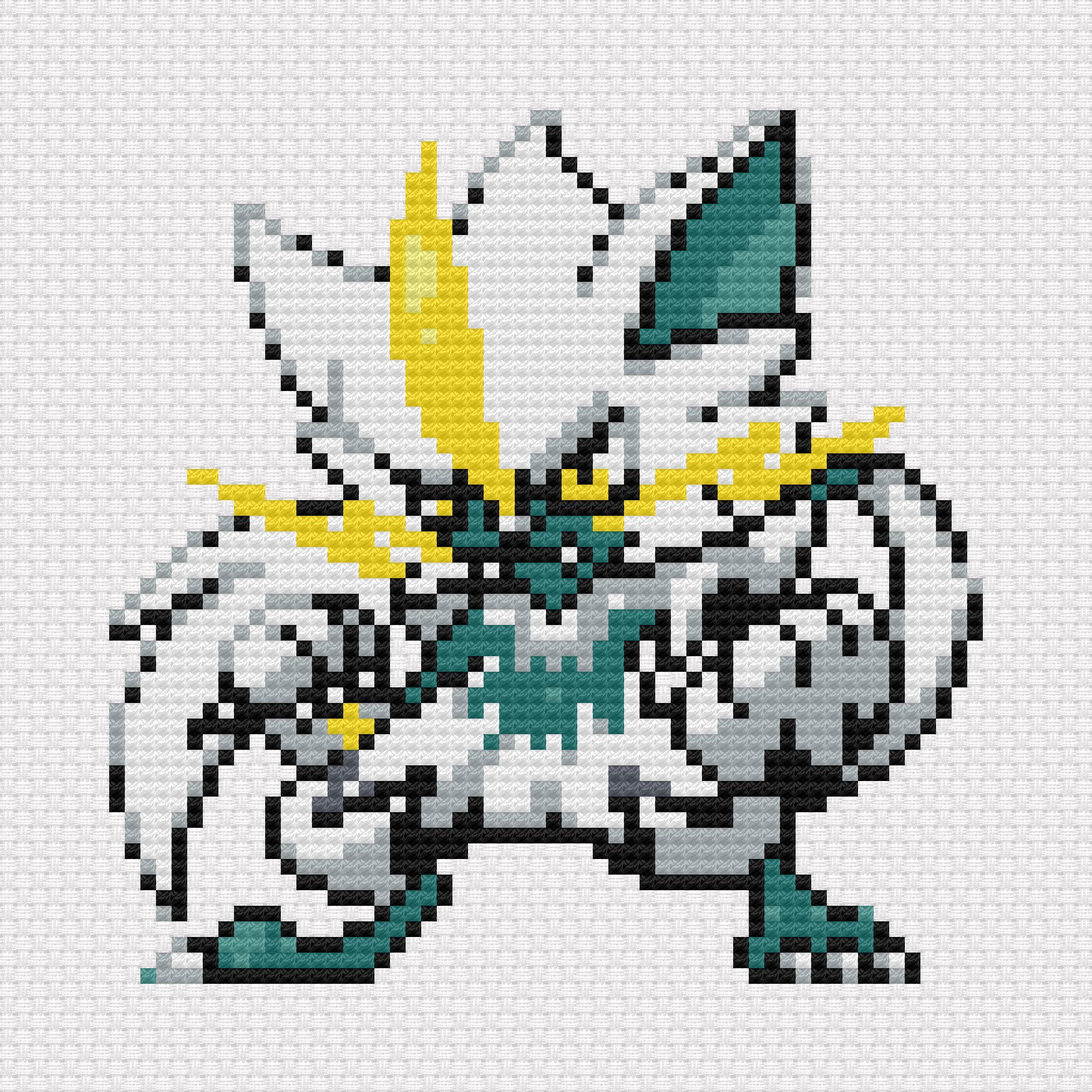 Zeraora Cross Stitch Pattern PDF Instant Download Retro Zeraora Cross Stitch Pattern PDF Instant Download Retro