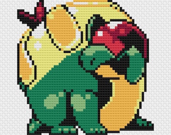 Appletun Cross Stitch Pattern: Retro Game Sprite (PDF Download)
