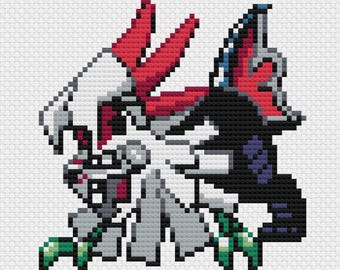Silvally Cross Stitch Pattern: Retro Game Sprite (PDF Download)