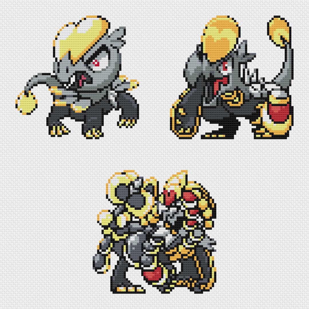 Jangmo-o Hakamo-o Kommo-o Cross Stitch Patterns PDF Instant