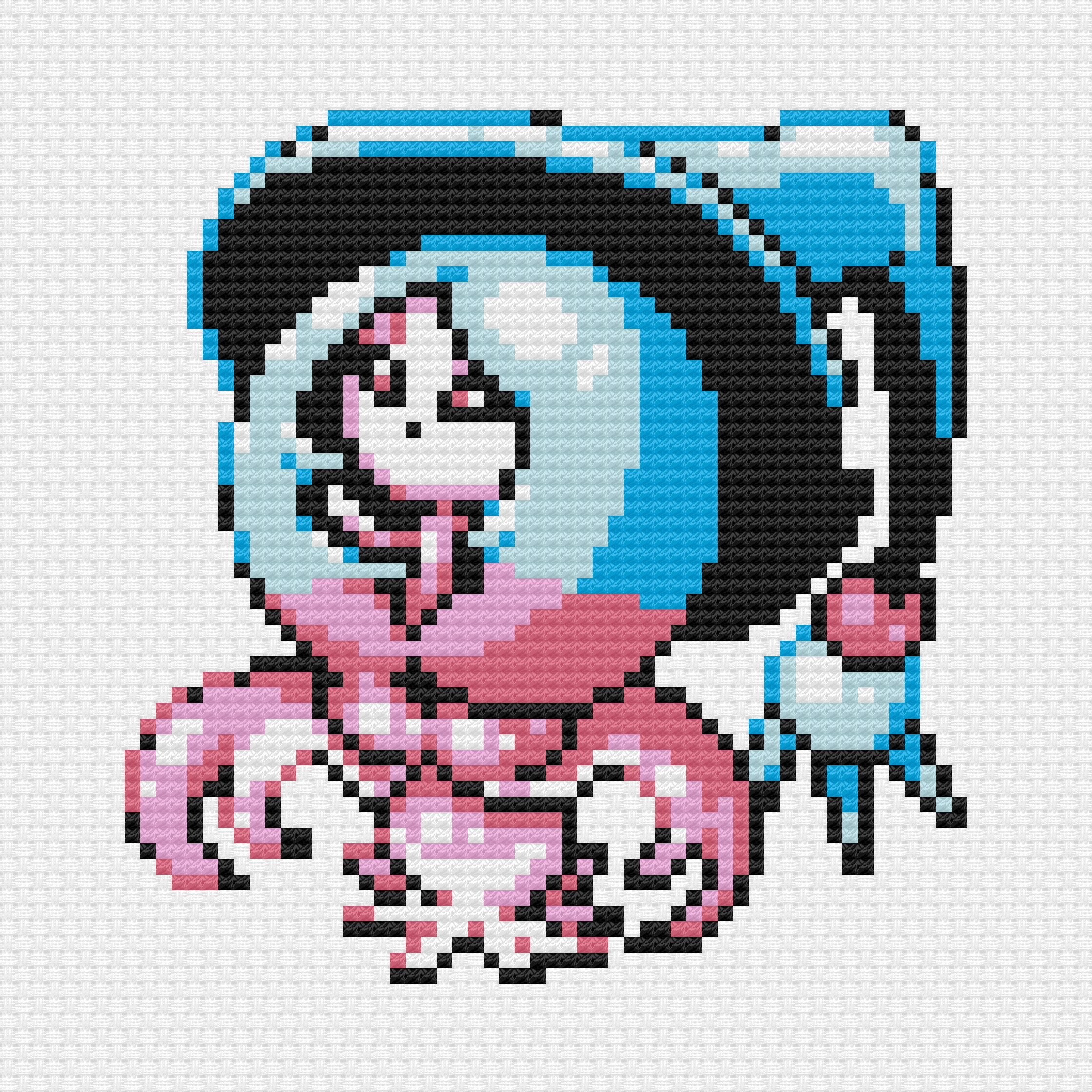 Pixel Art Pokemon Mew Facile Pokemon Hatterene Cross Stitch Pattern PDF Instant Download - Etsy France