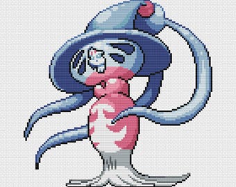 Gigantamax Hatterene Korsstygnsmönster: Retro Game Sprite (PDF-nedladdning)
