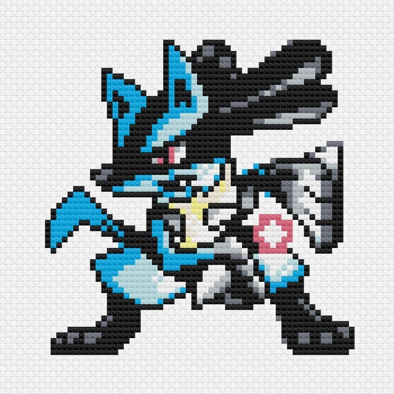 How to Make Pokemon Sprites (Mega Lucario) 