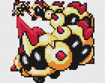 Falinks Cross Stitch Pattern: Retro Game Sprite (PDF Download)