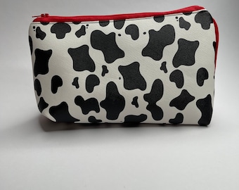 Dairy Darling Zipper Pouch - Multi-Purpose 8" x 6"  perfect for cosmetics, pencils, or carryall
