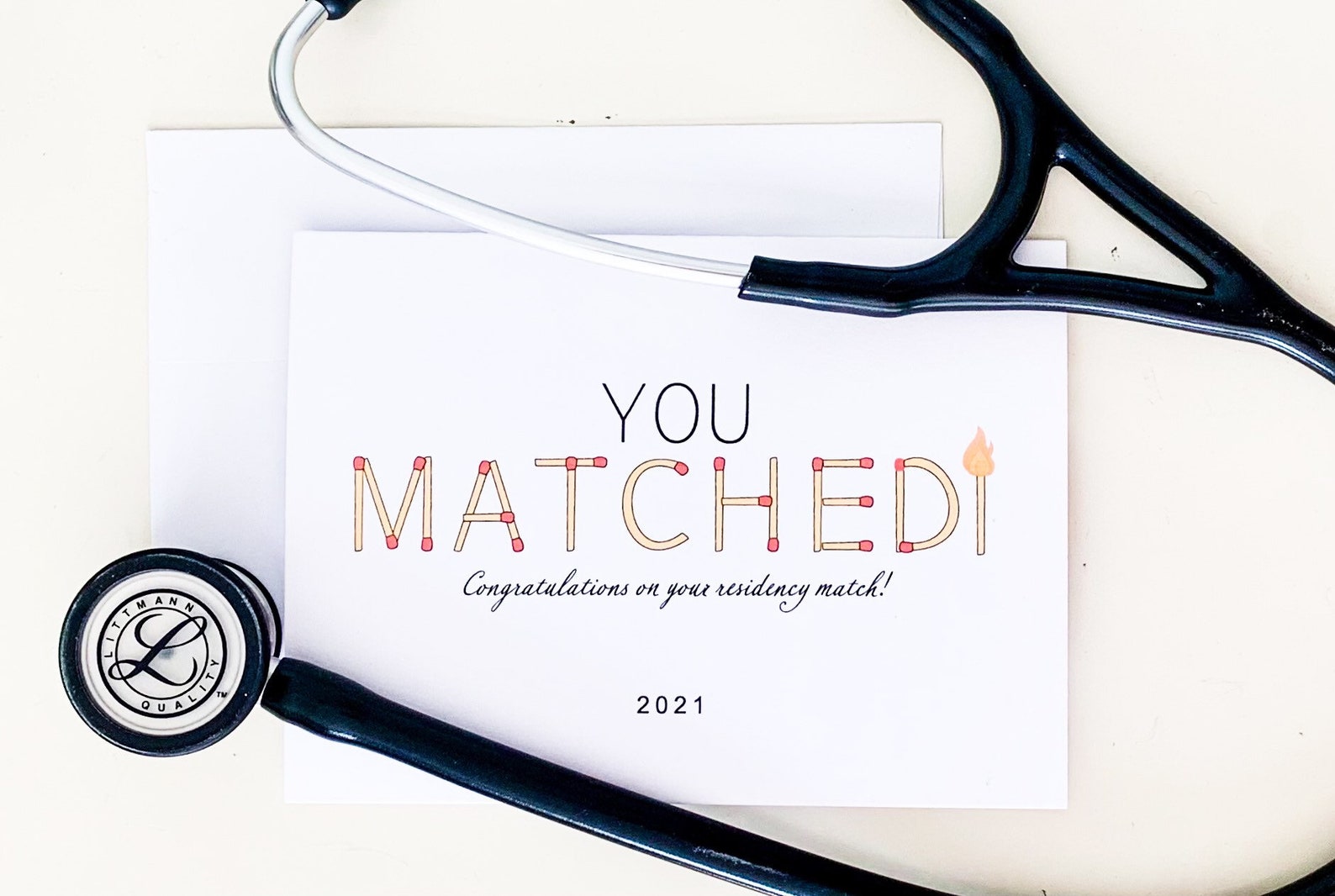 You Matched Residency Match Day Card Medical School Card Etsy