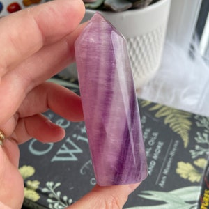 Pink Fluorite Crystal Tower