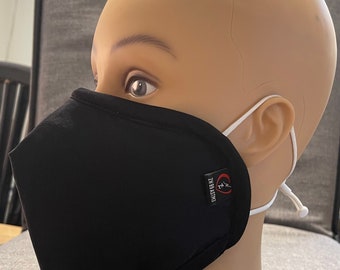 ZN99 - Tested BFE Bacterial Filtration Efficiency 99.9/100 ASTM 2101-19 American invented duo respirator - cloth face mask