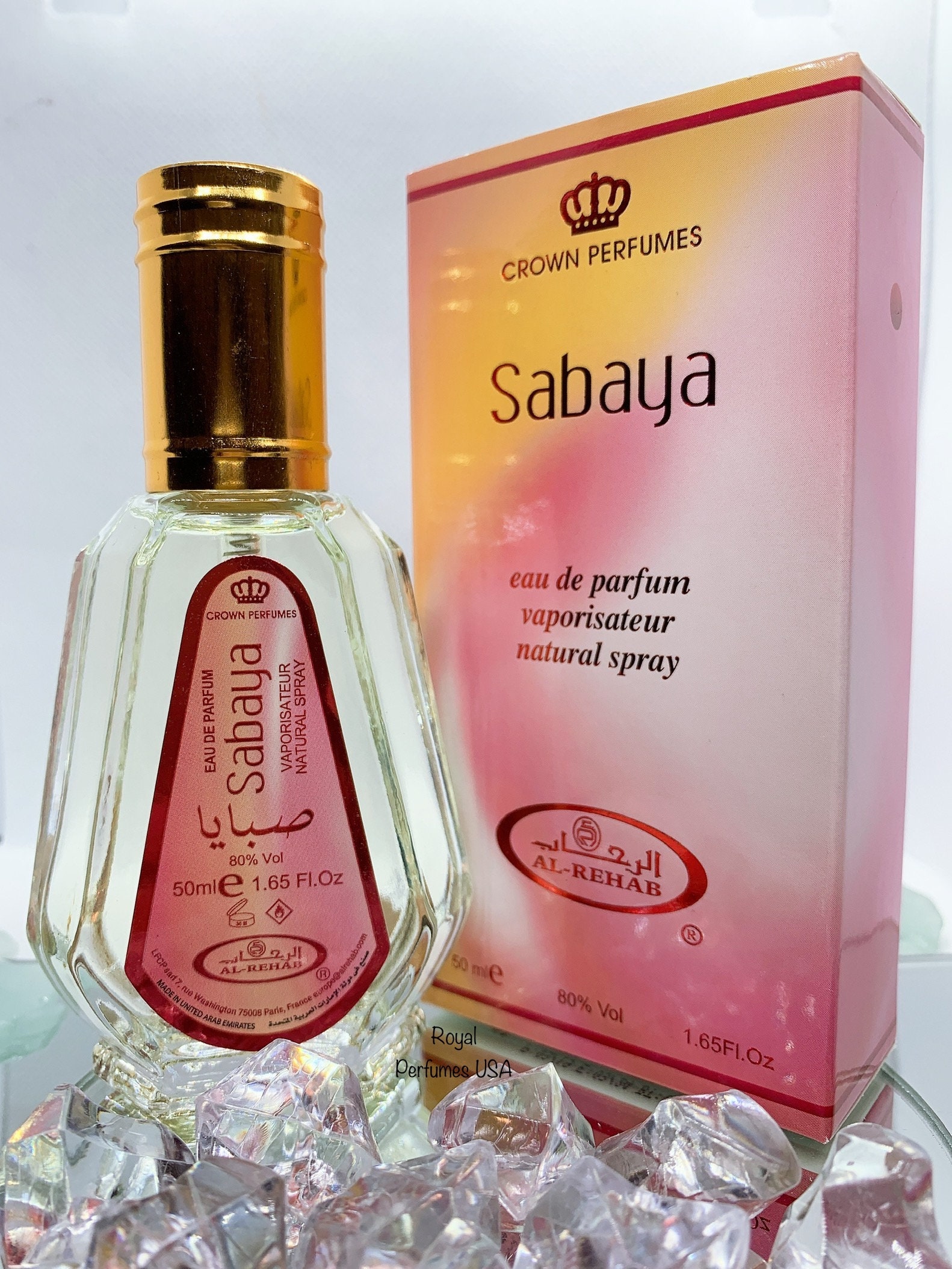 Sabaya By Al Rehab EDP 50 ml 100% Authentic Oriental Arabian Natural  Perfume Spray