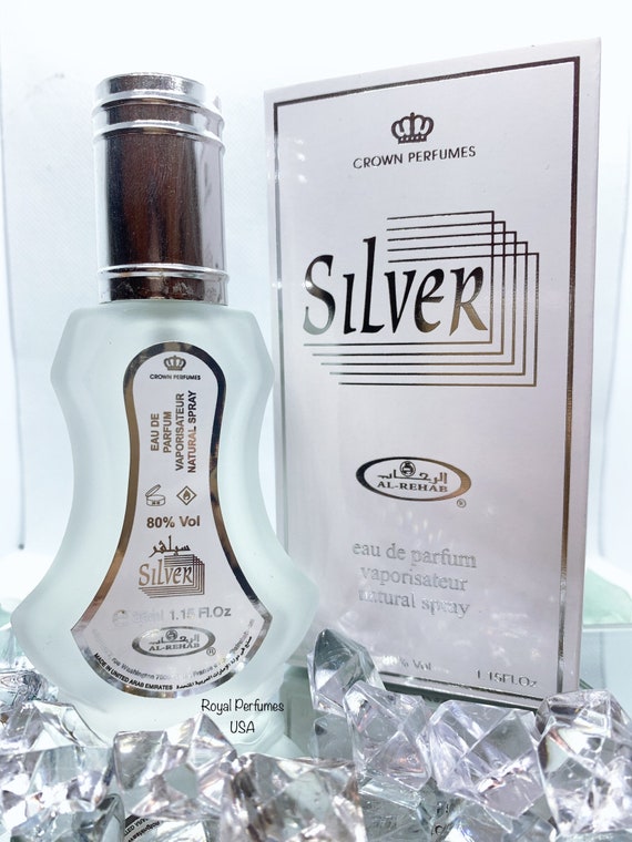 Silver by Al Rehab EDP 35ml 100% Authentic Arabian Natural 